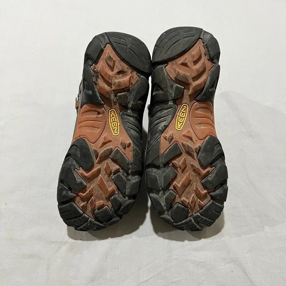 Keen Liberty Ridge Mens Brown Waterproof Full-Grain Leather Hiking Work Boots 10